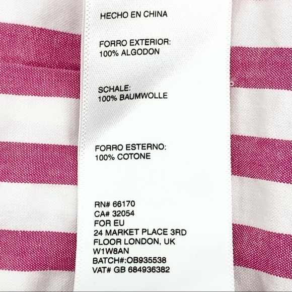 NWT Urban Outfitters Pink Striped Crinkle Cotton Mini Skirt - Picture 7 of 9